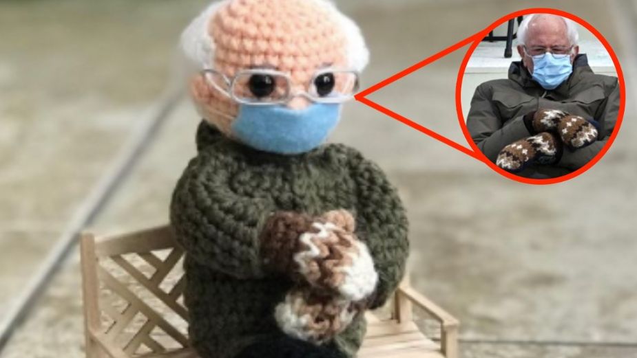 ¡Qué ternura! Muñeco de Bernie Sanders SALVA a LATINA que se quedó sin trabajo