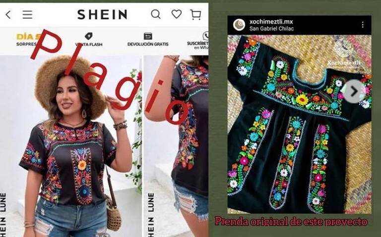 Shein plagia bordados de San Gabriel Chilac, acusan artesanos