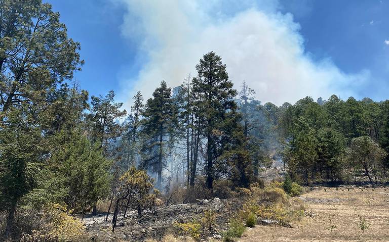 Incendio forestal en Libres avanzó hacia Ixtacamaxtitlán y Ocotepec