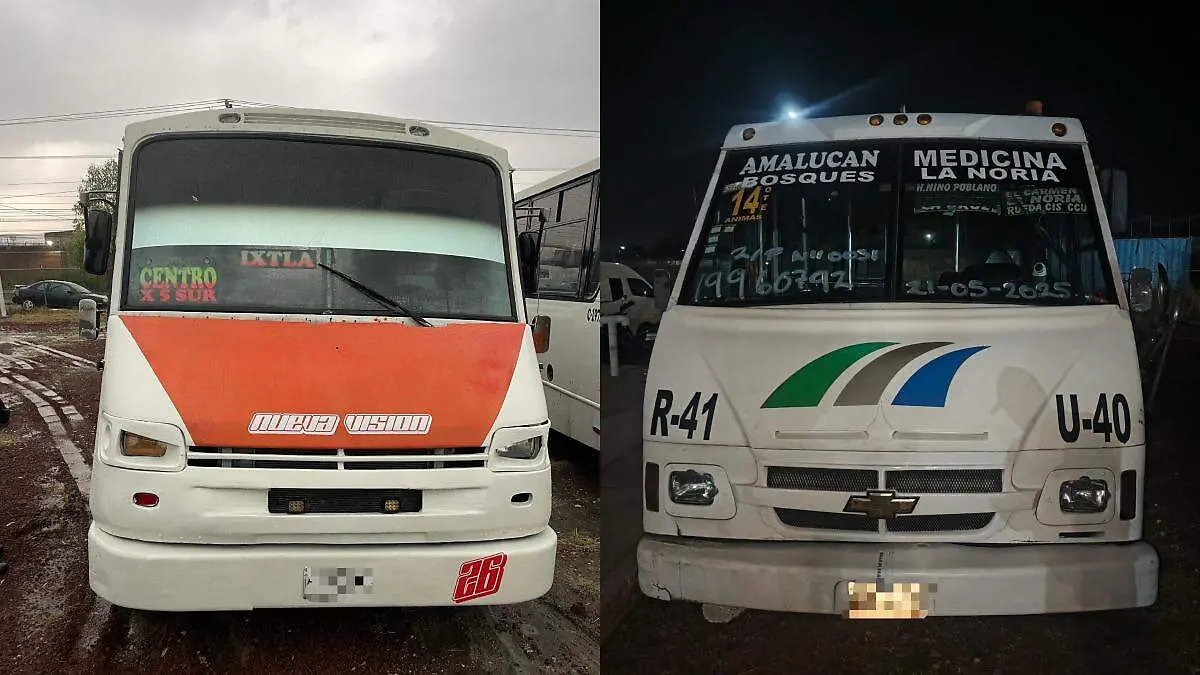 Por irregularidades, la SMT manda al corralón a dos unidades de transporte público en Puebla